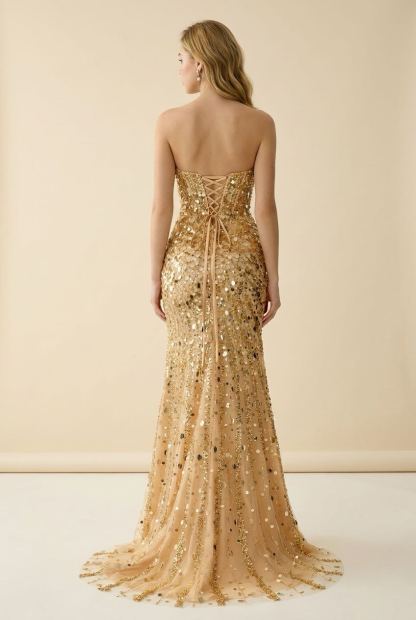 [Copy][Copy][Copy][Copy][Copy][Copy][Copy]couture lee #3741 #floor-length evening gown featuring a plunging V-neckline