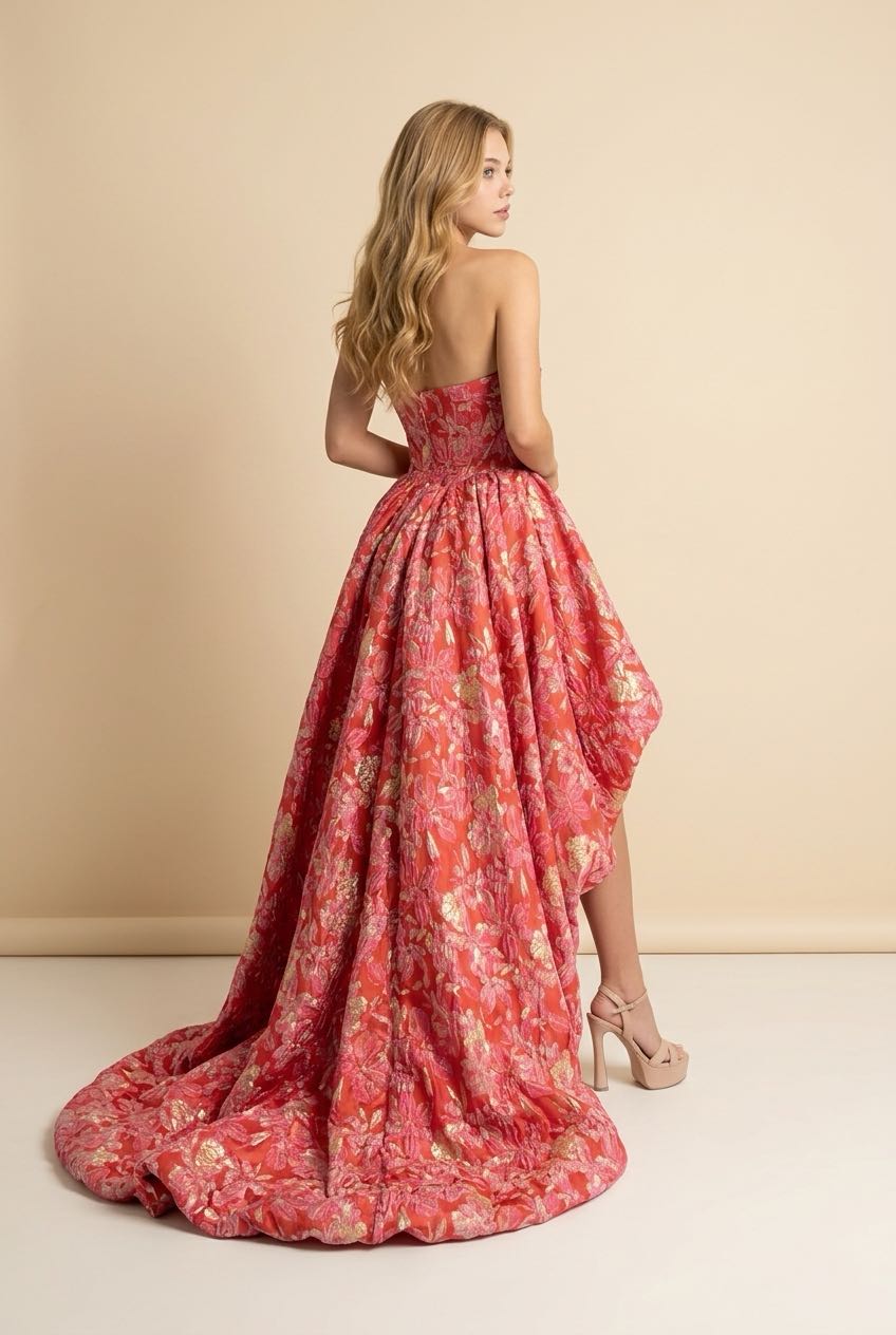 [Copy][Copy][Copy][Copy][Copy][Copy][Copy][Copy]couture lee #3741 #floor-length evening gown featuring a plunging V-neckline