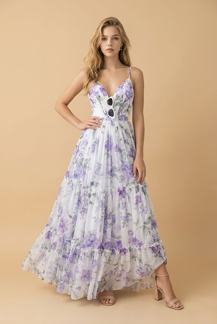 [Copy][Copy][Copy][Copy]couture lee #3741 #floor-length evening gown featuring a plunging V-neckline