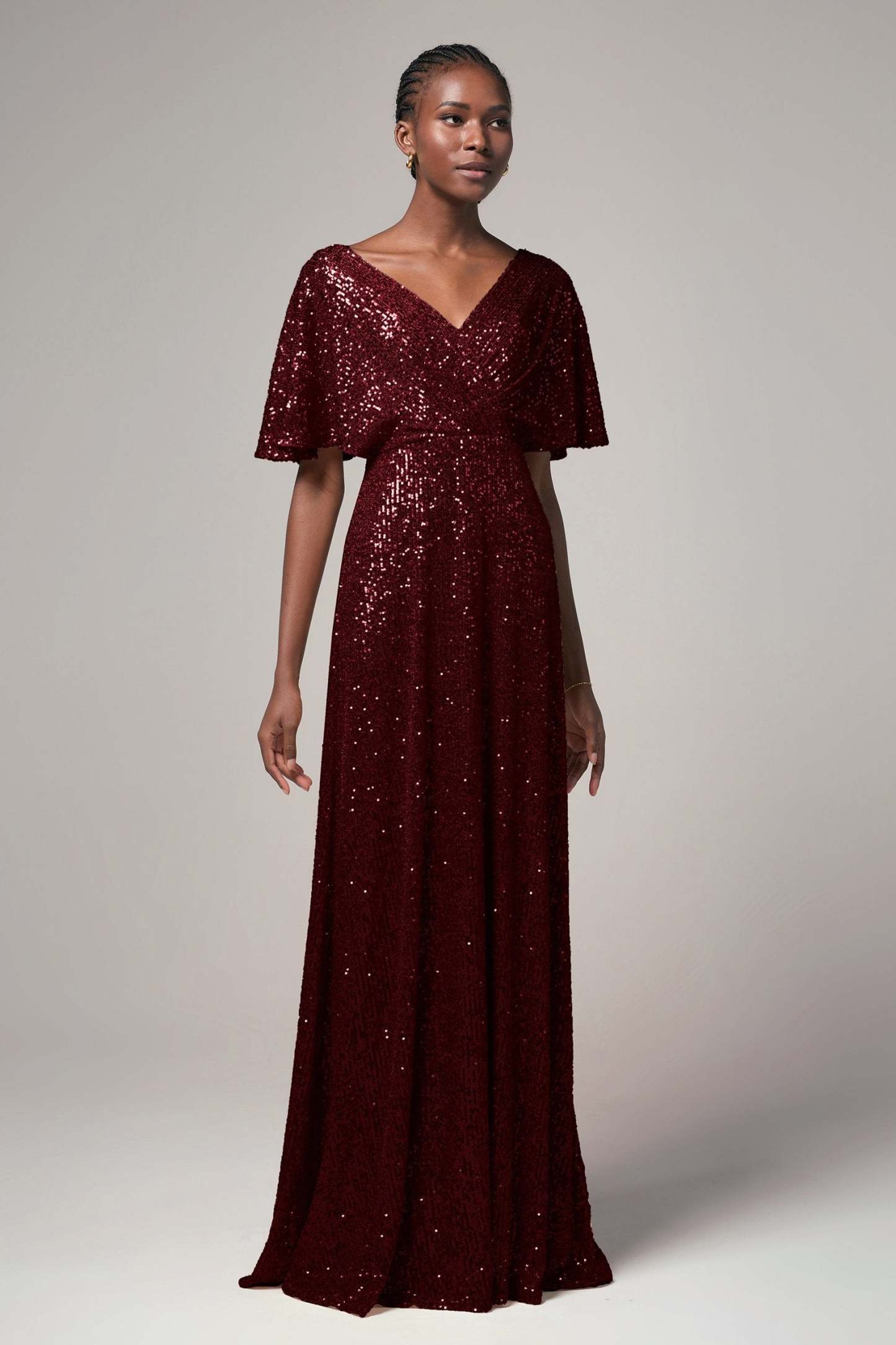 Sheath-Column Floor Length Sequined Dress CB0399