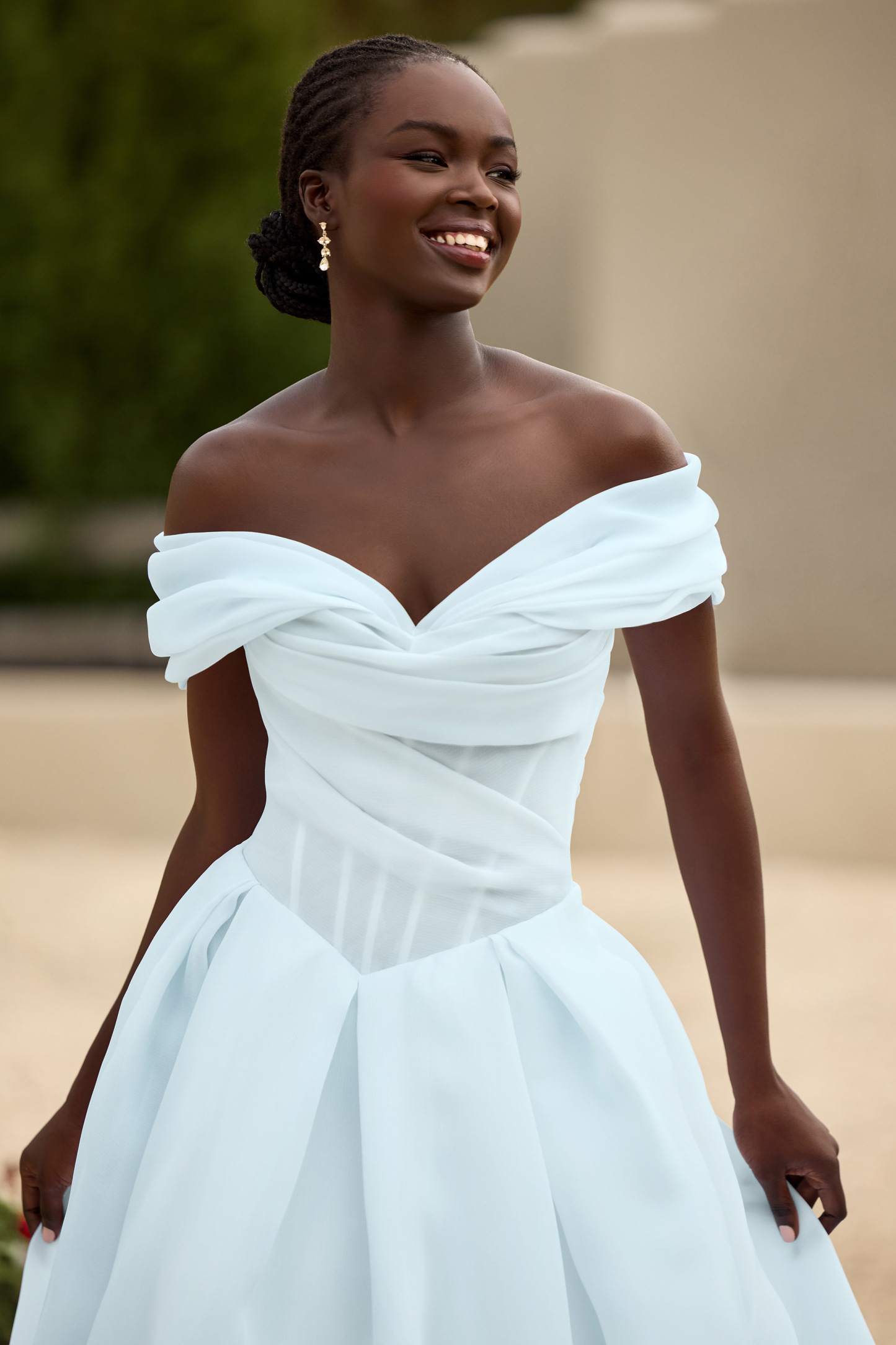Fairytale Wedding Dress with Off-Shoulder Straps | Style Y3145