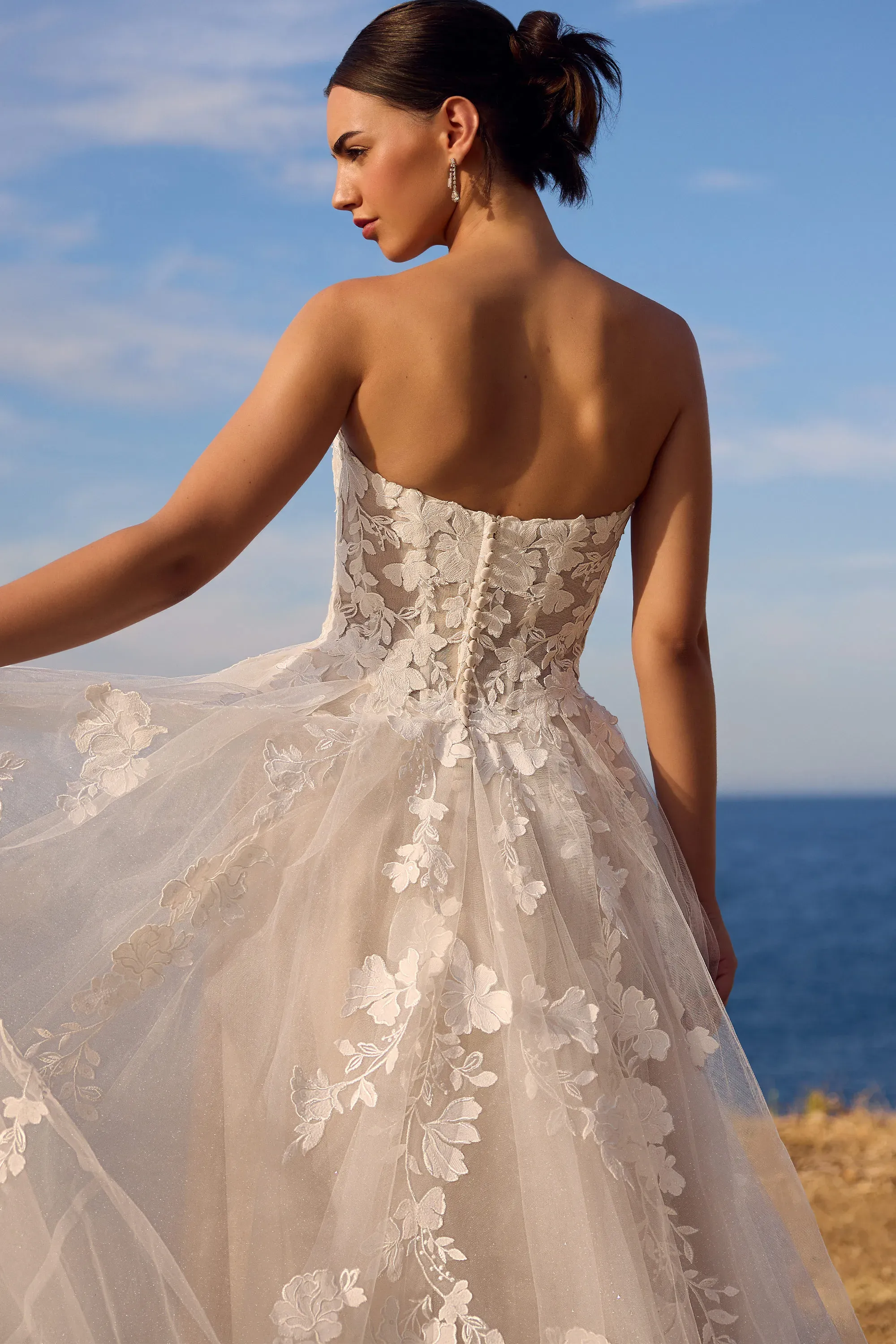 Sweetheart Lace Wedding Dress with Gloves #Sophia Tolli Y3190
