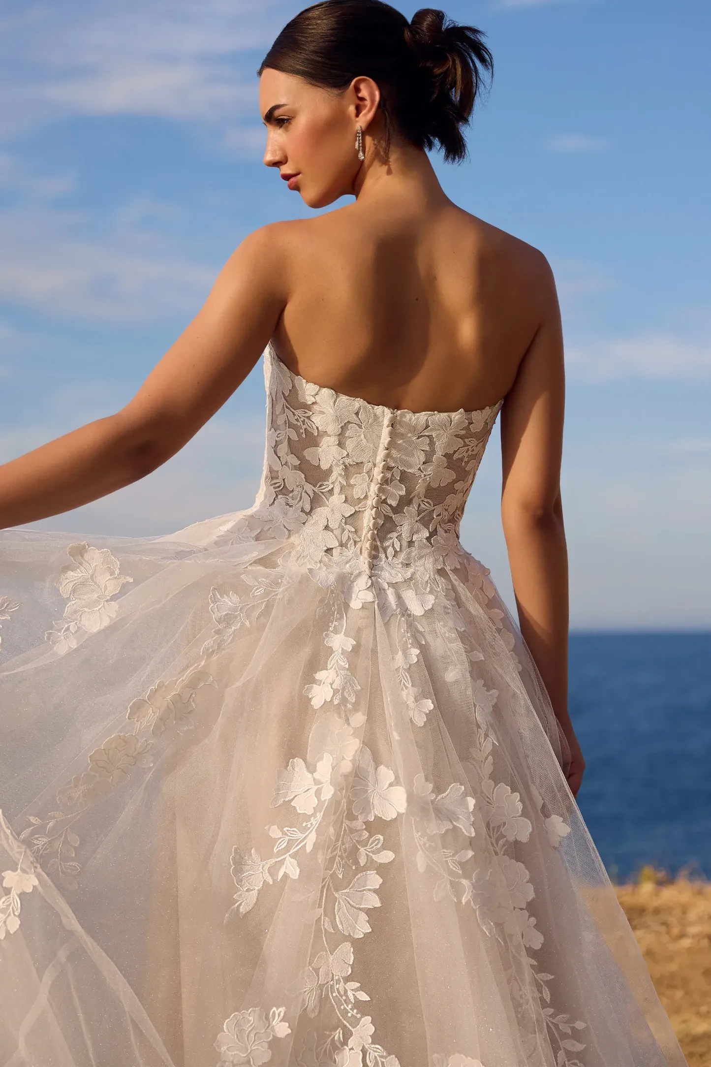 Sweetheart Lace Wedding Dress with Gloves #Sophia Tolli Y3190