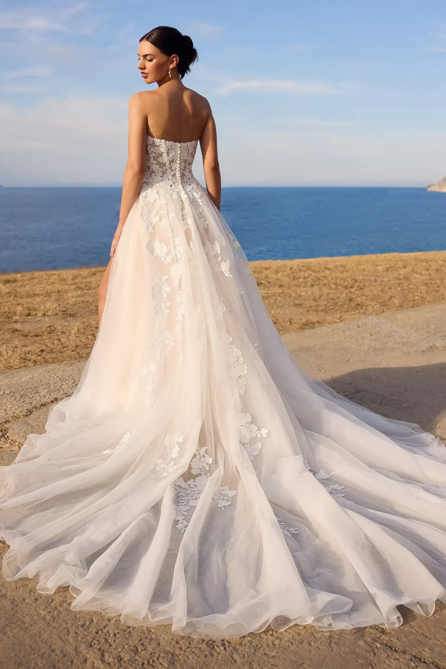 Sweetheart Lace Wedding Dress with Gloves #Sophia Tolli Y3190