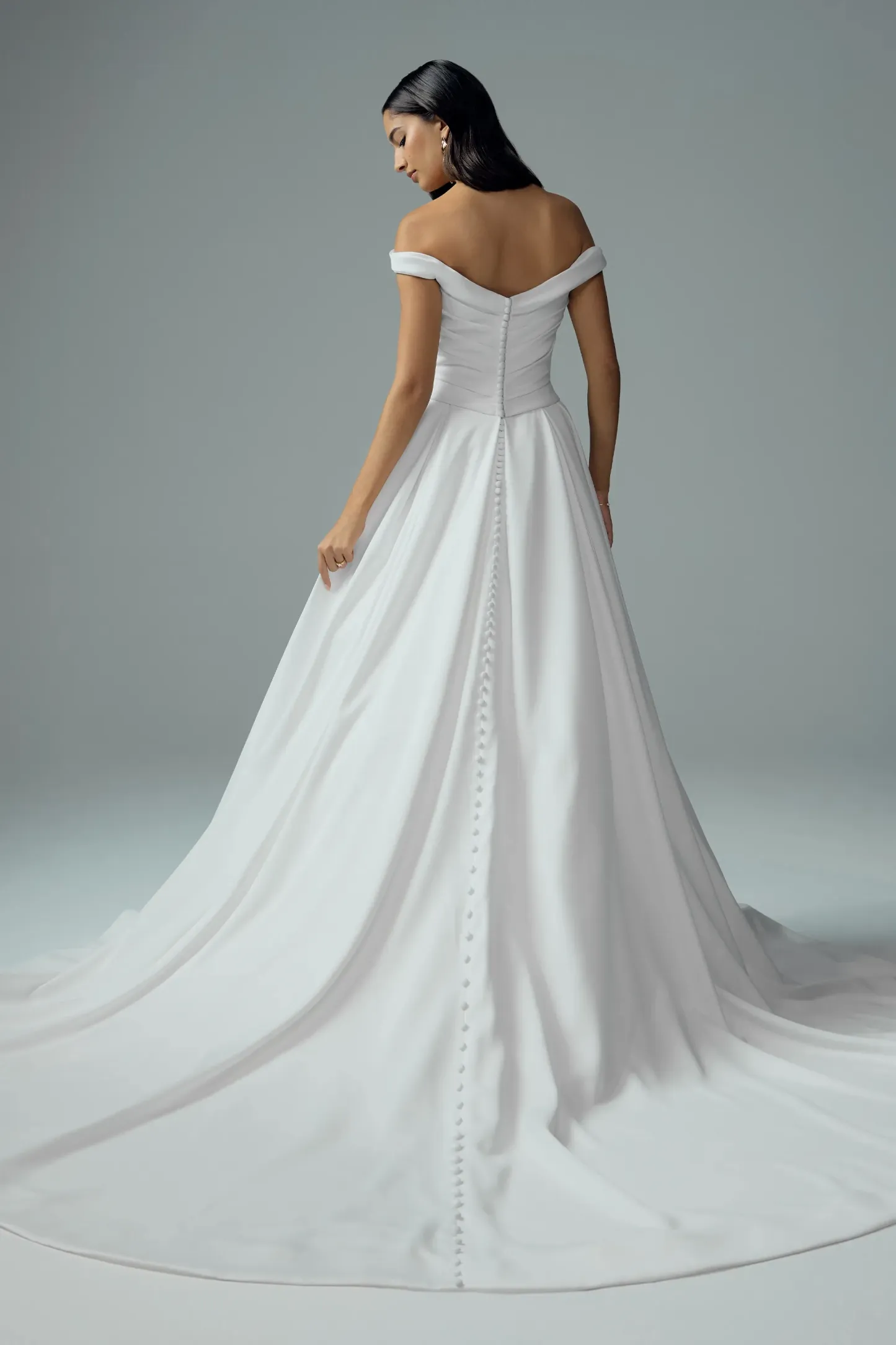 Beautiful Satin Ballgown Wedding Dress with Pockets #Sophia Tolli Y3207