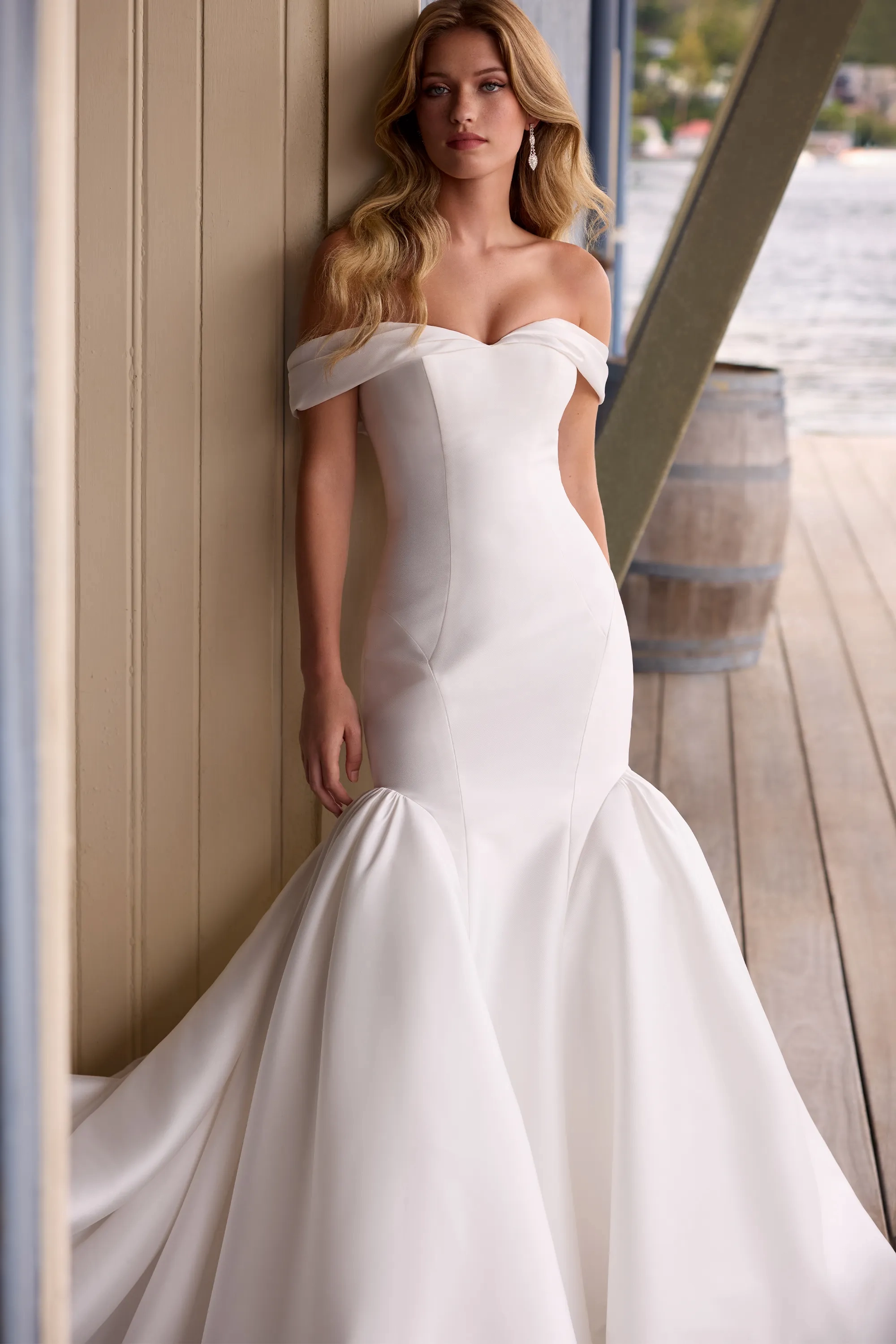 Sexy Mikado Mermaid Sweetheart Wedding Dress #Sophia Tolli Y3210