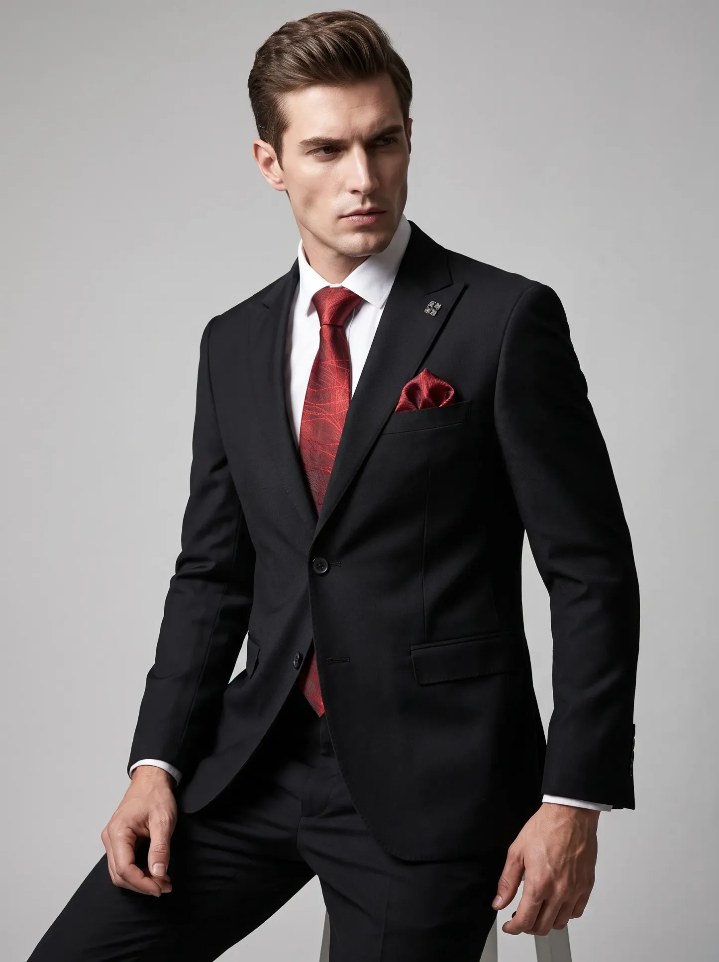 [Copy]Opulent Ivory & Gold Damask Tuxedo | Men's Slim Fit Contrast Peak Lapel Prom Dinner Jacket