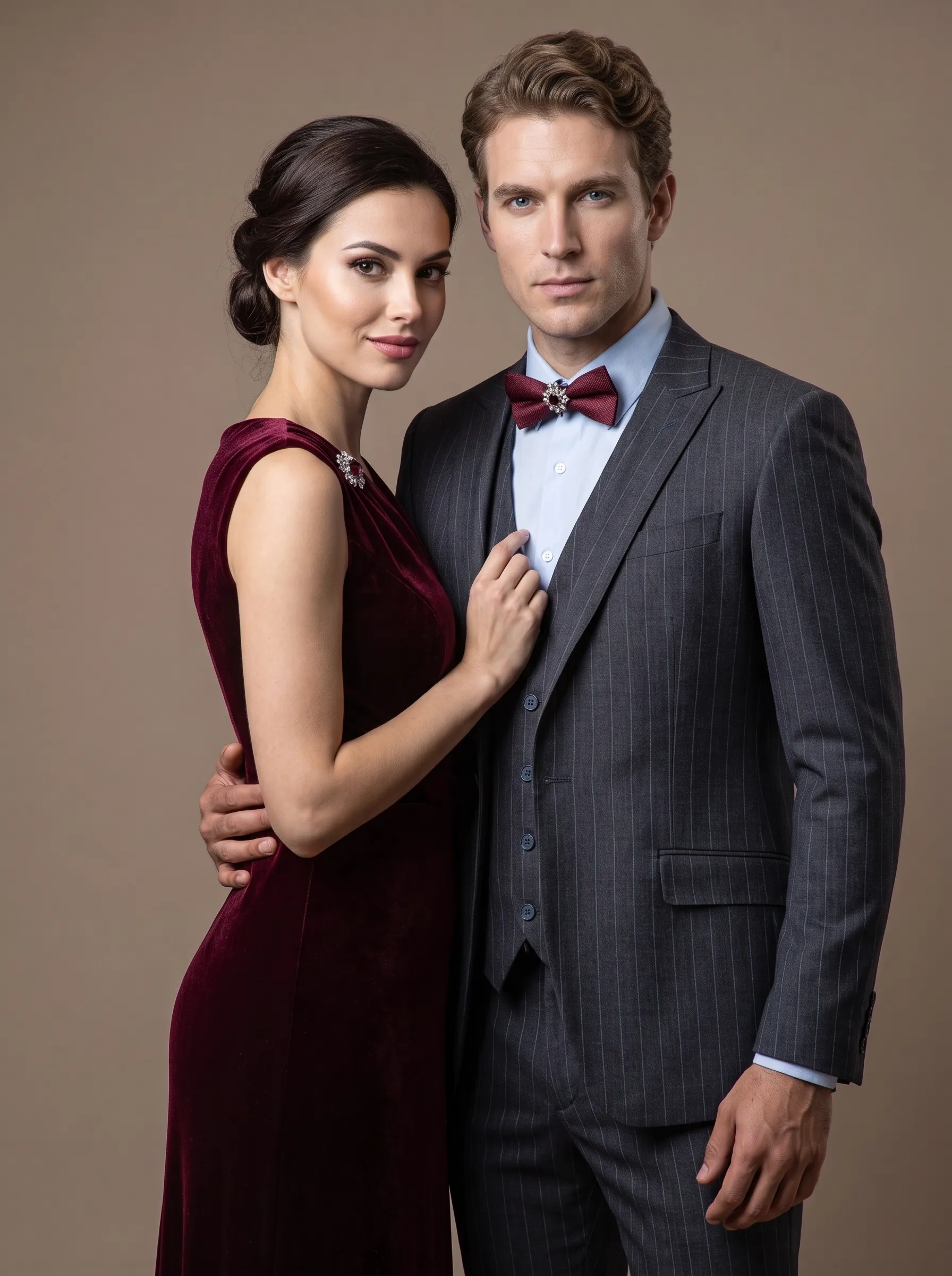 [Copy]Classic Navy Blue 3-Piece Formal Suit | Men's Modern Slim Fit Notch Lapel Business Tuxedo