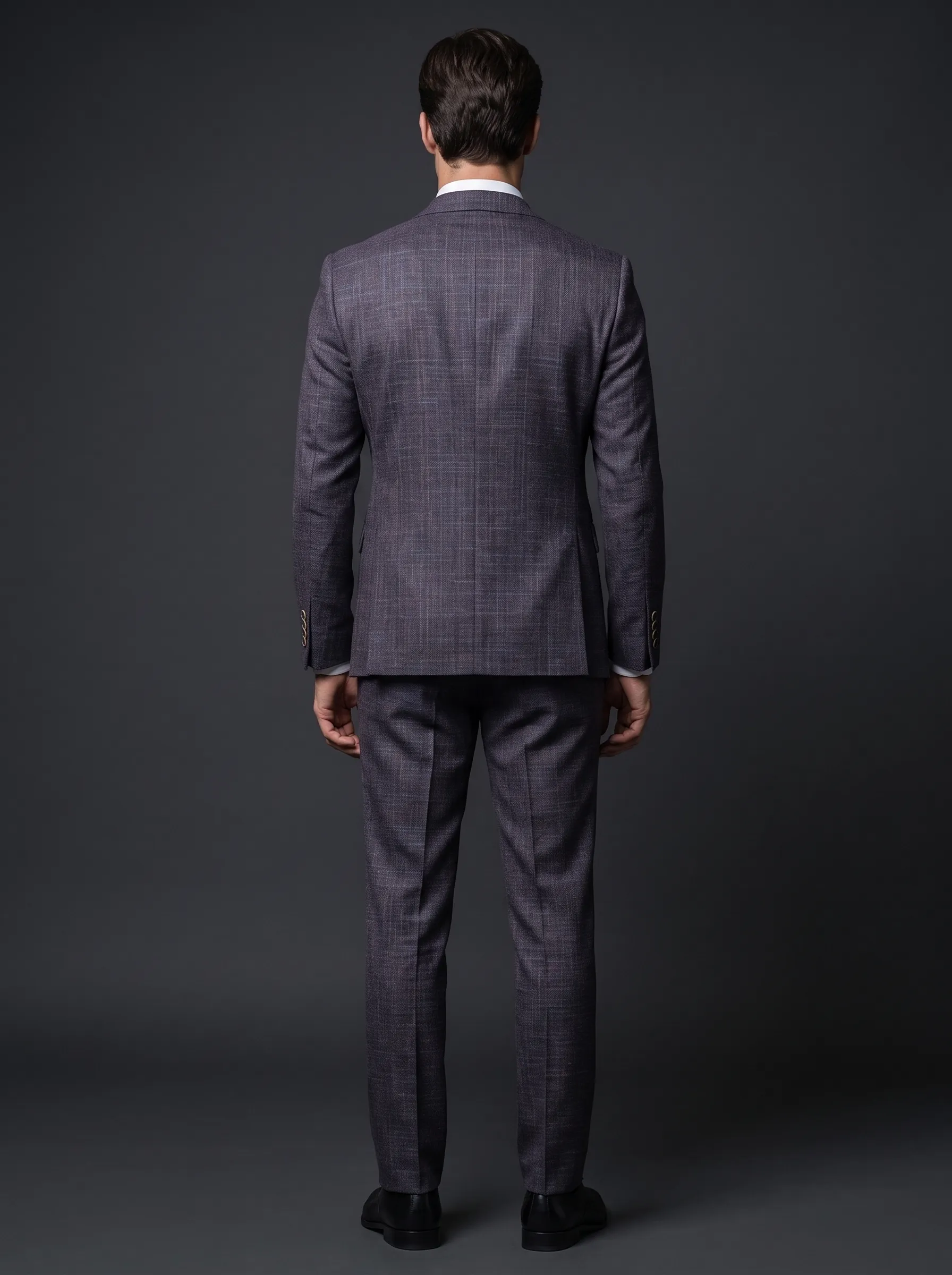 [Copy]Dapper Charcoal Pinstripe 3-Piece Formal Suit | Men's Modern Slim Fit Notch Lapel Business Tuxedo