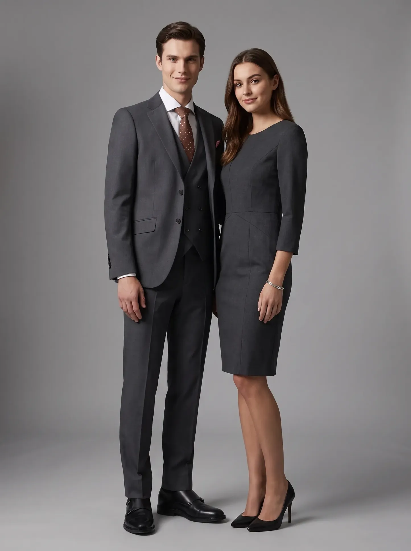[Copy]Classic Jet Black Double-Breasted Suit | Men's Modern Slim Fit Peak Lapel 2-Piece Formal Tuxedo
