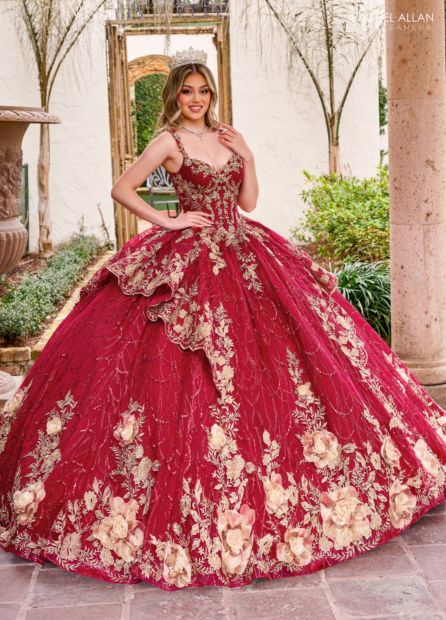 Unique Glitter Tulle Applique Beading Quinceanera Ball Gown #RQ3140