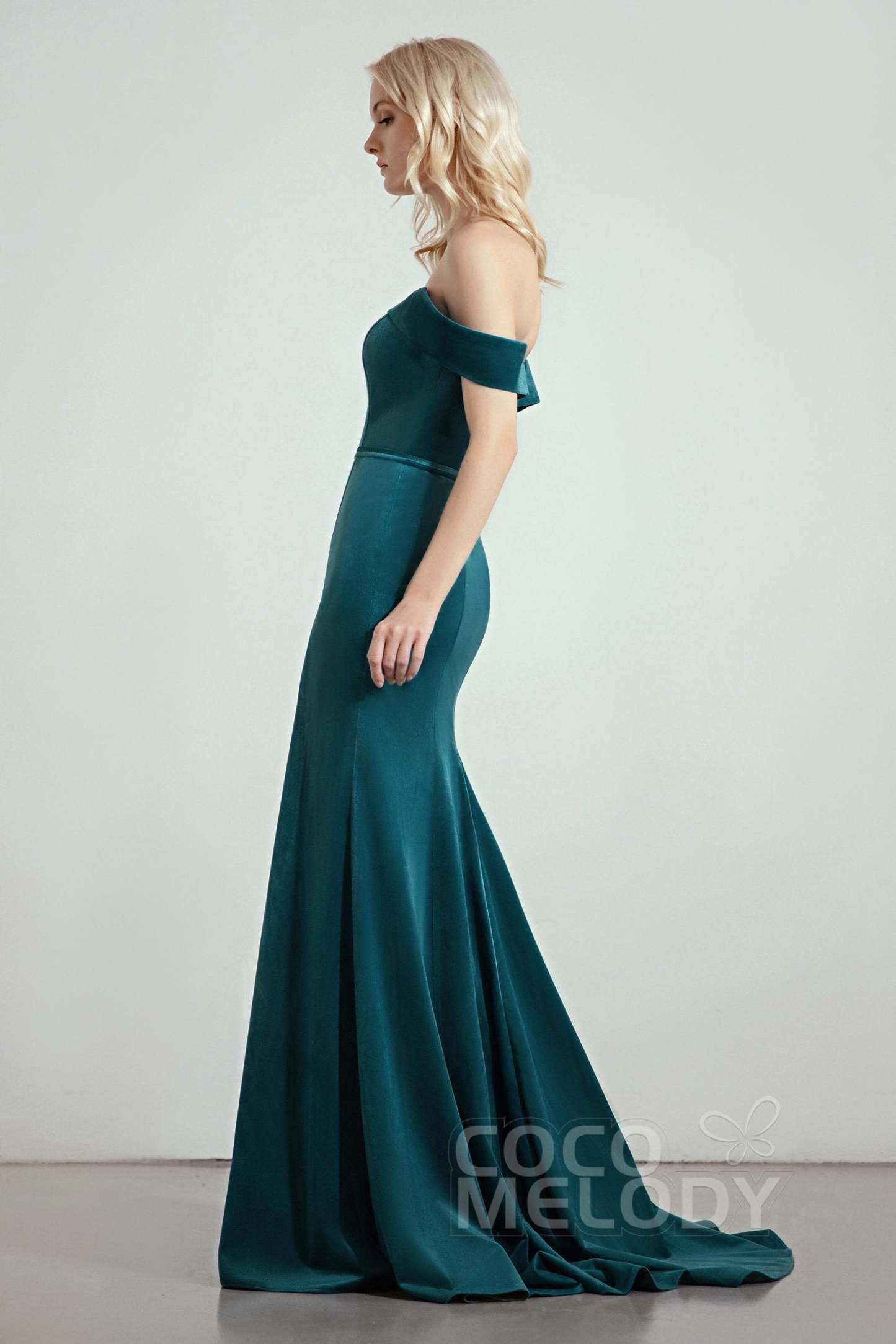 Trumpet-Mermaid Sweep-Brush Train Bridesmaid Dress Formal Dresses CB0271