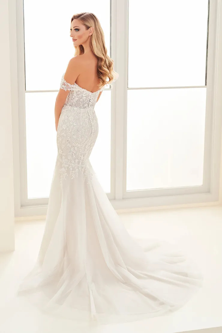 Sultry Mermaid Sweetheart Off-the-Shoulder Wedding Dress #E504