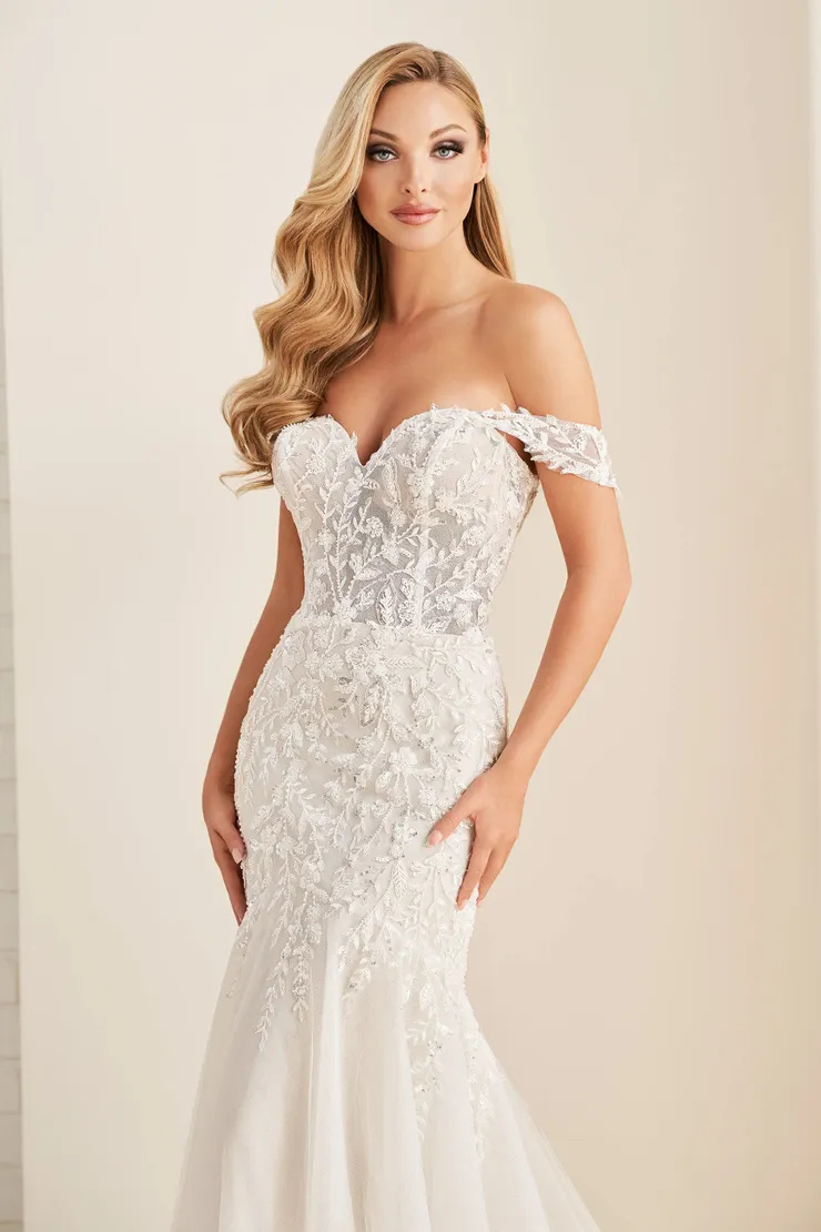 Sultry Mermaid Sweetheart Off-the-Shoulder Wedding Dress #E504