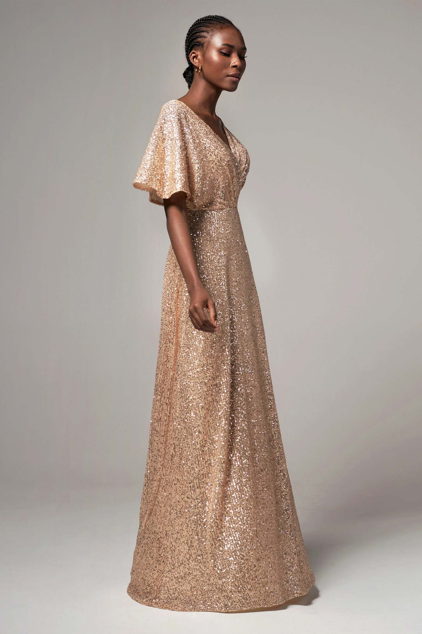 Sheath-Column Floor Length Sequined Dress CB0399