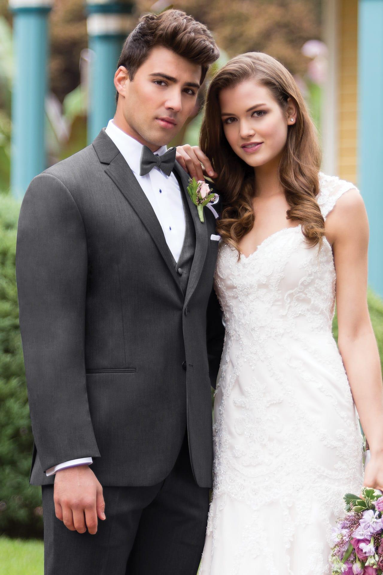 (Rent)STEEL GREY STERLING WEDDING SUIT MICHAEL KORS | STYLE 392