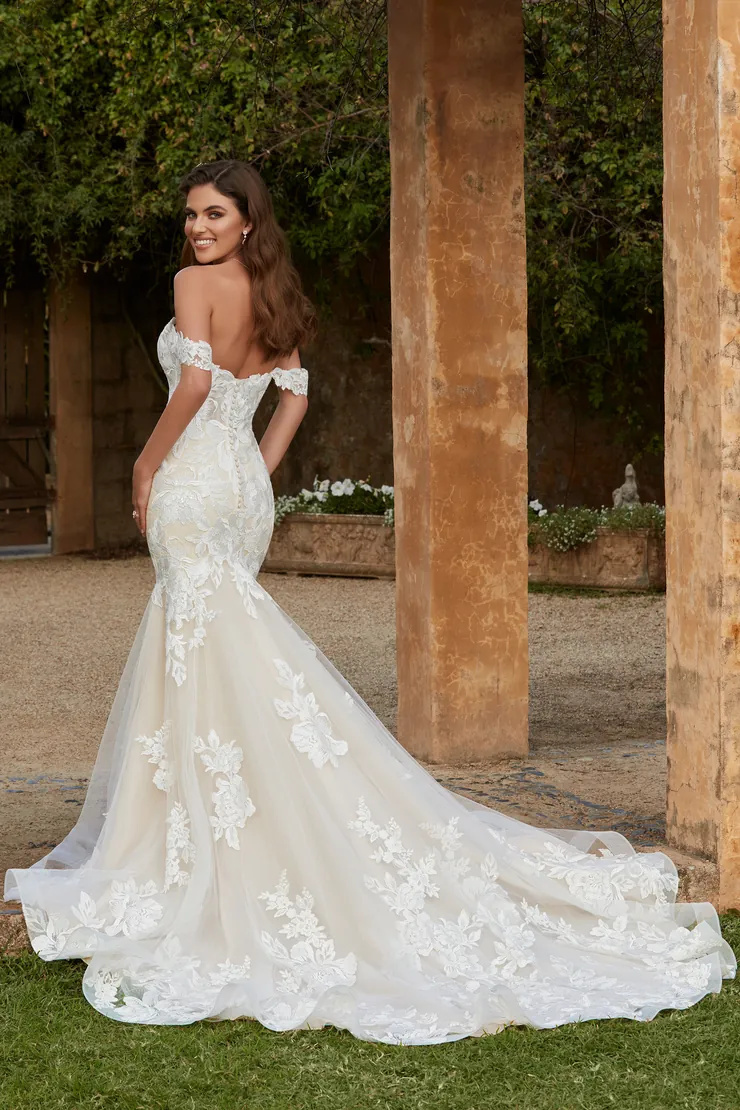 Sexy Off The Shoulder Mermaid Wedding Dress #Y12245