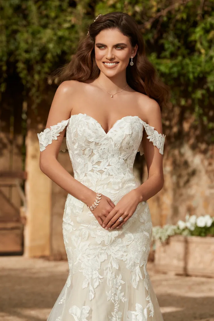 Sexy Off The Shoulder Mermaid Wedding Dress #Y12245