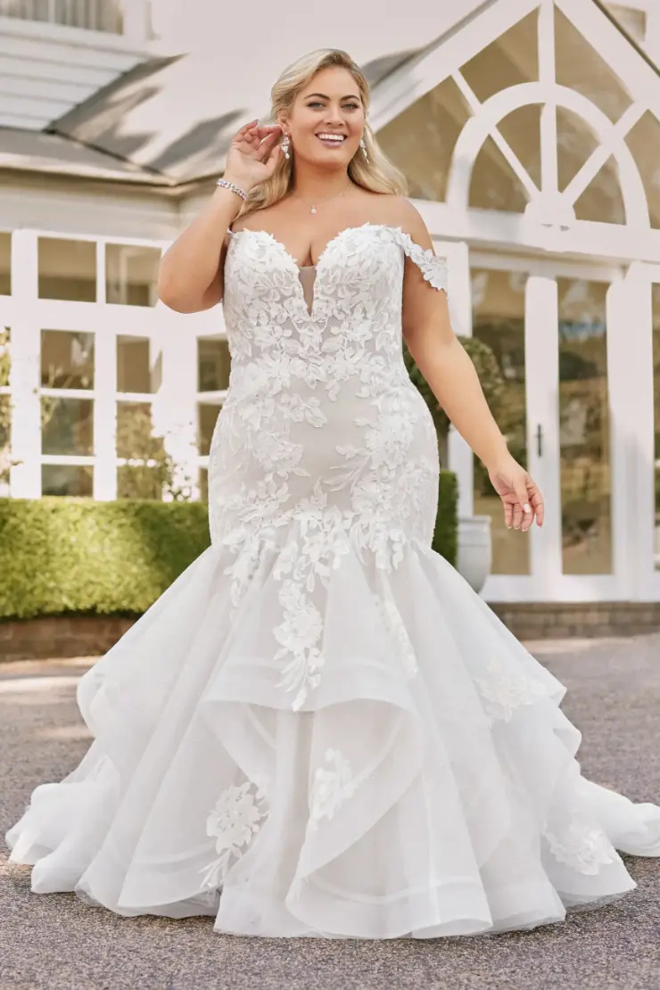 Sexy Off-Shoulder Mermaid Wedding Dress #Y22262