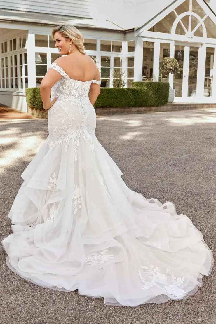 Sexy Off-Shoulder Mermaid Wedding Dress #Y22262