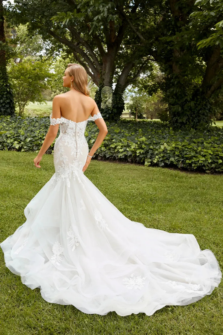 Sexy Off-Shoulder Mermaid Wedding Dress #Y22262
