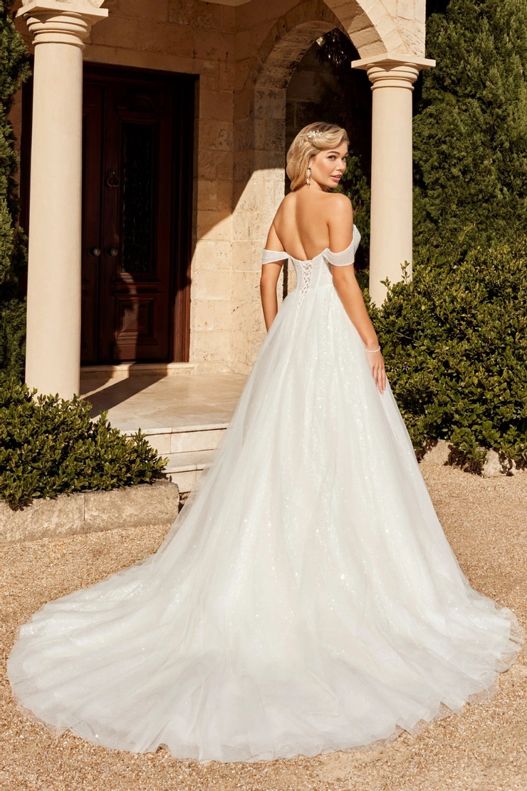 Ball Gown Wedding Dress With Corset Back # Y3103