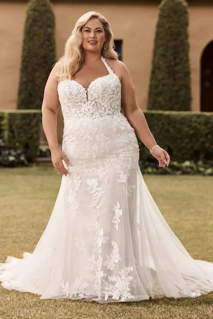 Sexy Fit And Flare Bridal Gown With Lace # Y3144