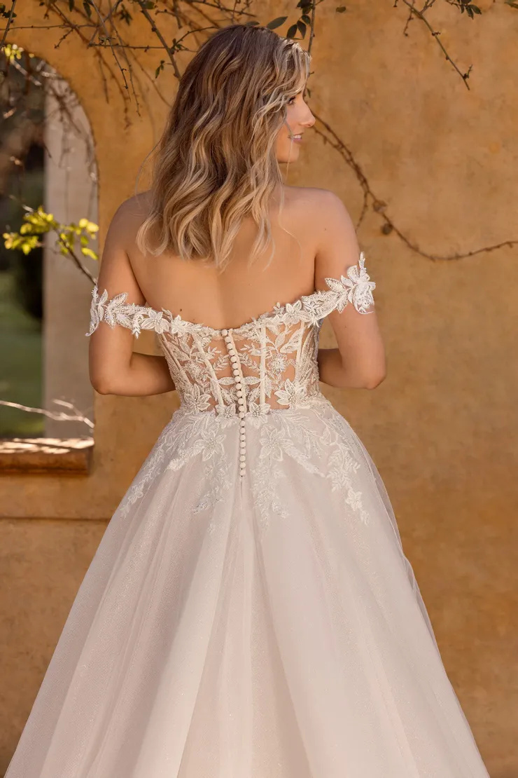 Glamorous Ball Gown With Sexy V-Neckline # Y3157