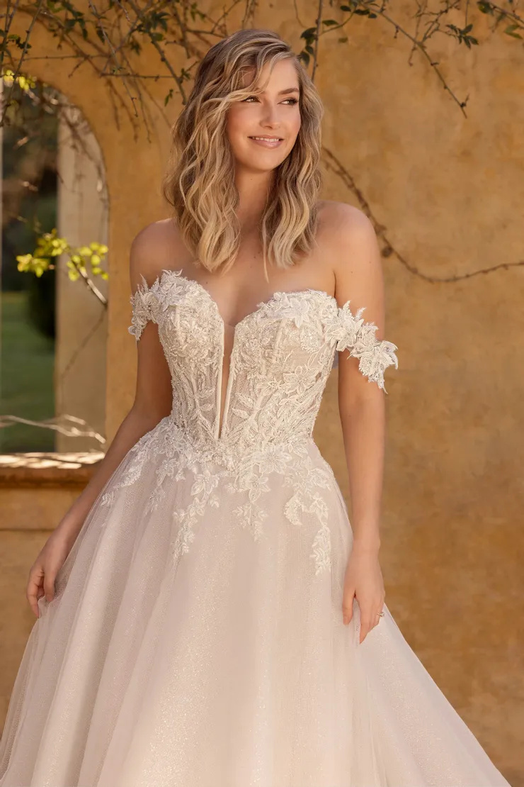Glamorous Ball Gown With Sexy V-Neckline # Y3157