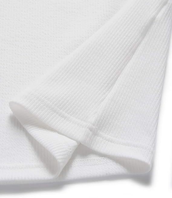 Women's Short Sleeve V Neck Ribbed Button Tops Basic Solid Color Tee Shirts