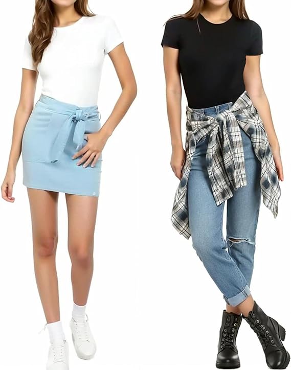 Women's Round Neck T Shirts Basic Bodysuits