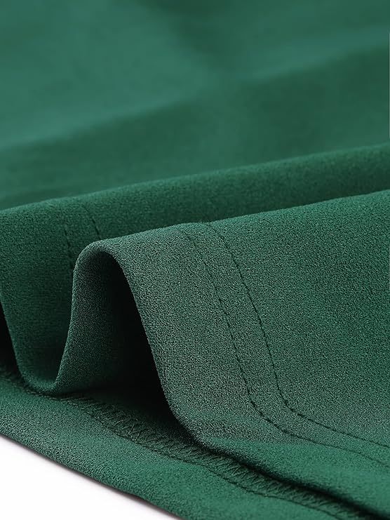 Women's Elegant Work Dress Belted Boat Neck Short Sleeve Dresses