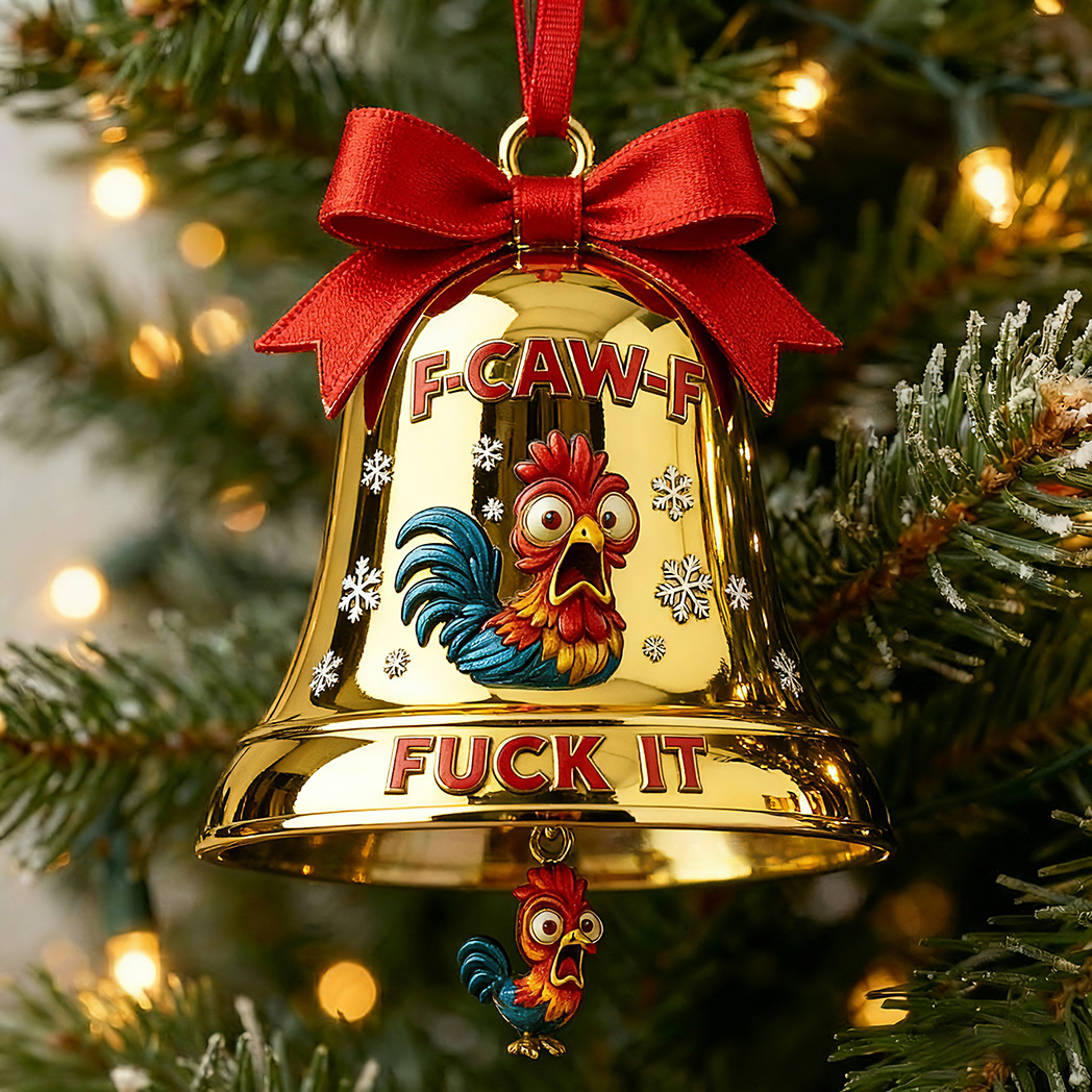 The “F-CAW-F” Holiday Bell Ornament