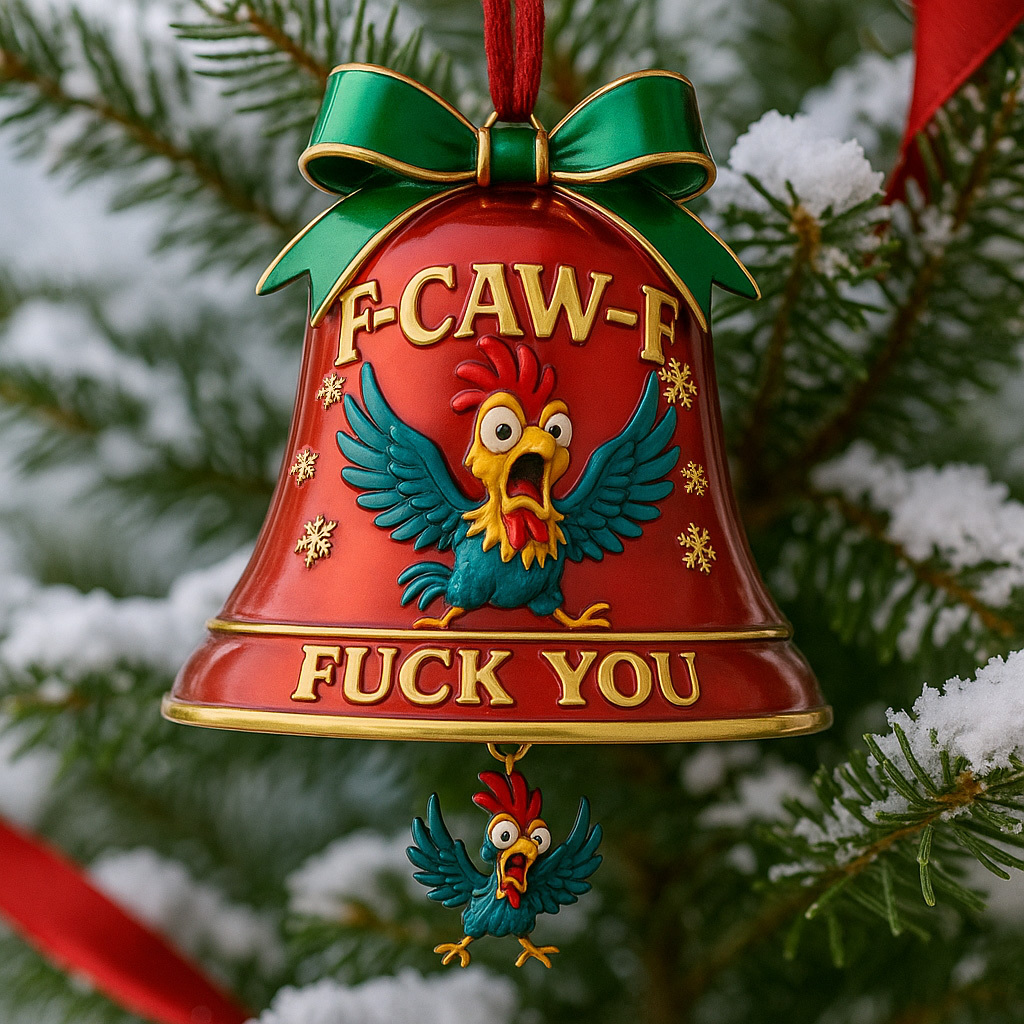 The “F-CAW-F” Holiday Bell Ornament