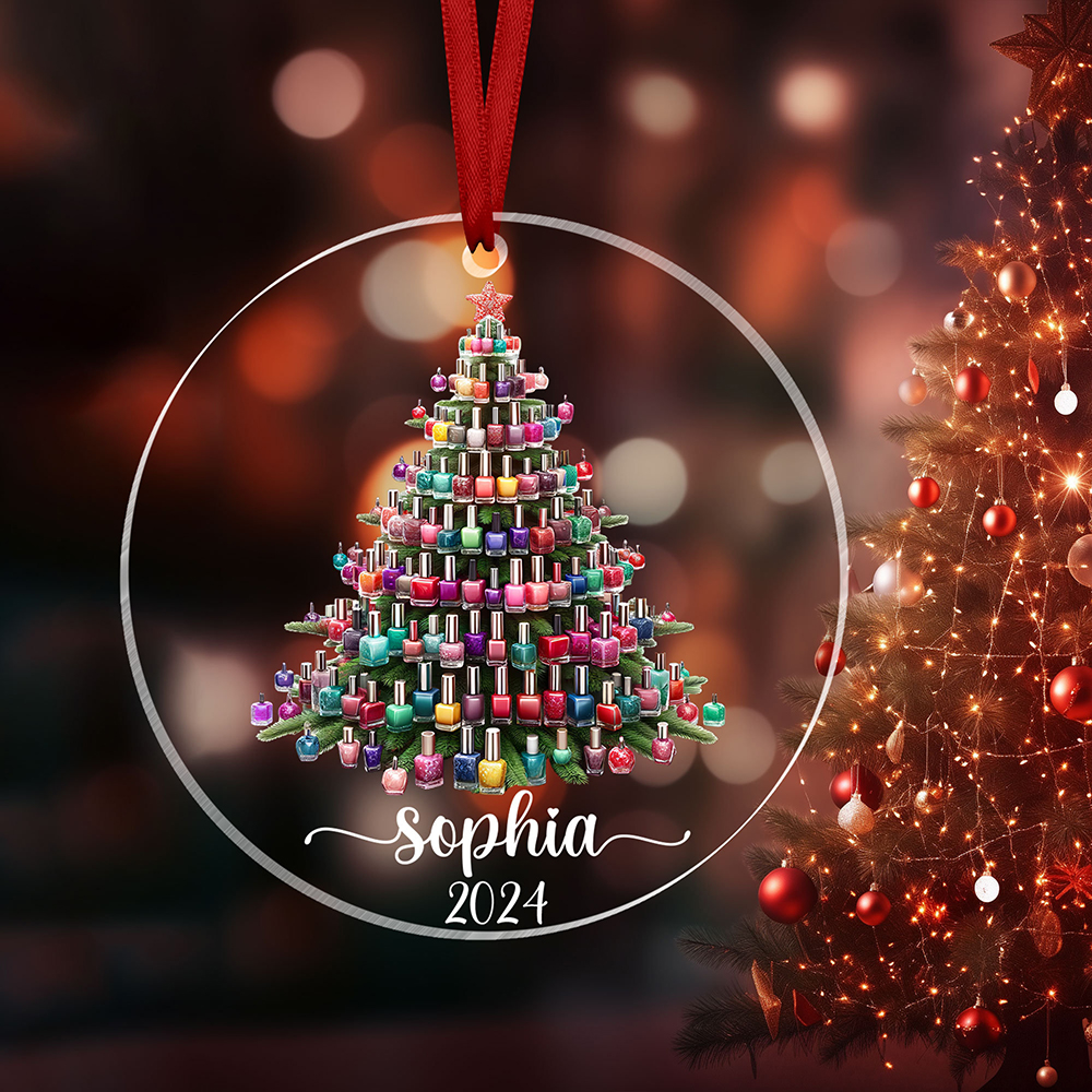 Personalized Nail Artist Acrylic Ornament
