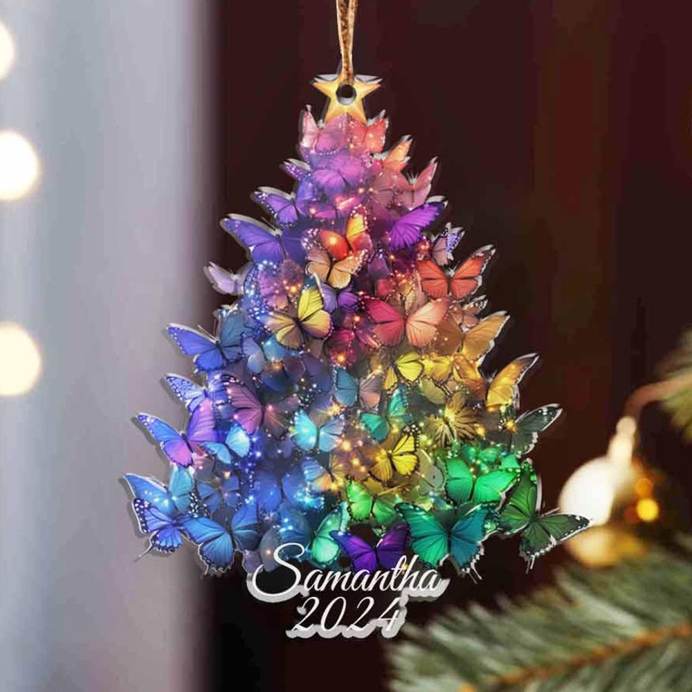 Butterfly Christmas Tree Ornament