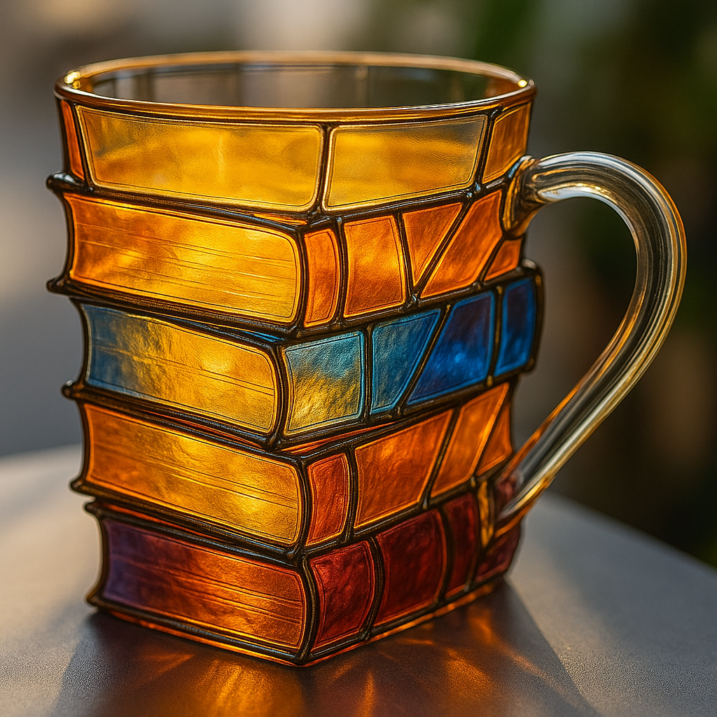 Stained Glass Book Mug