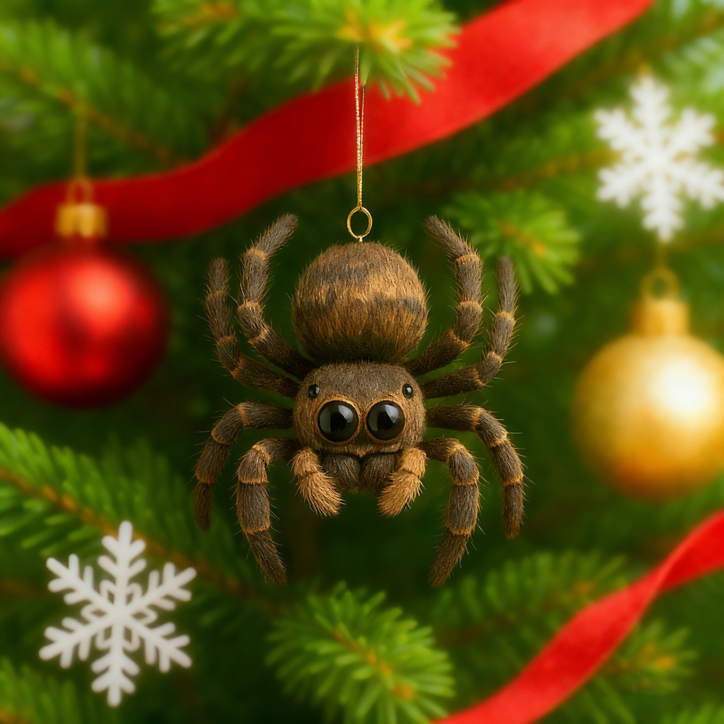 Christmas Jumping Spider Ornament