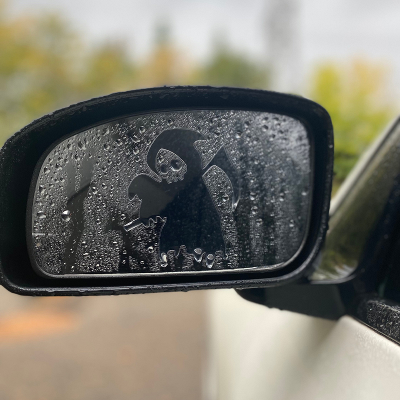 Grim Reaper Mirror Peeker Car Decals