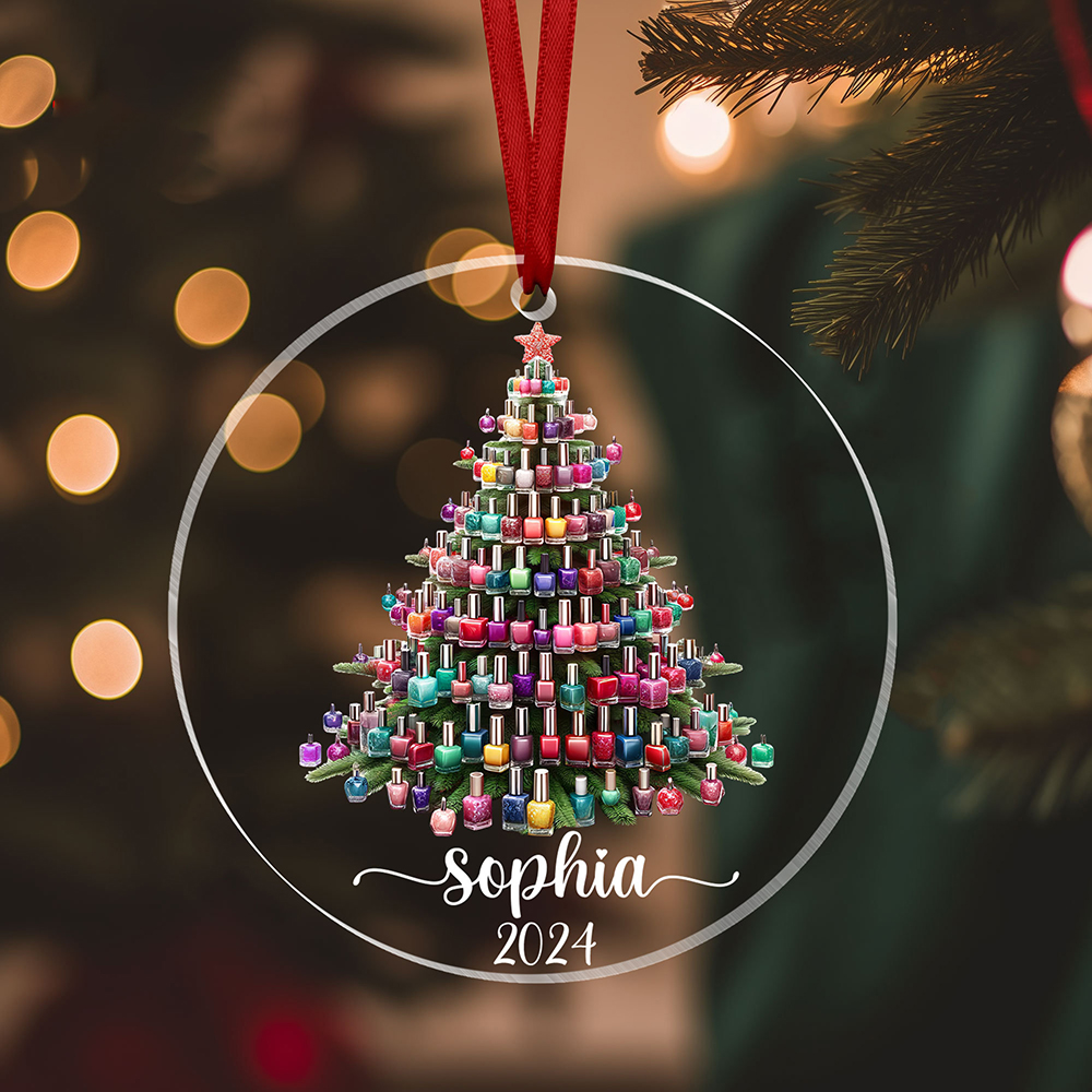 Personalized Nail Artist Acrylic Ornament