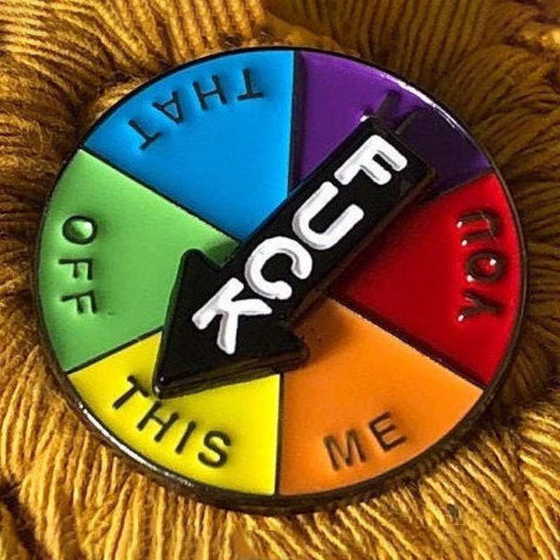 The Original F*ck SPINNING Enamel Pin