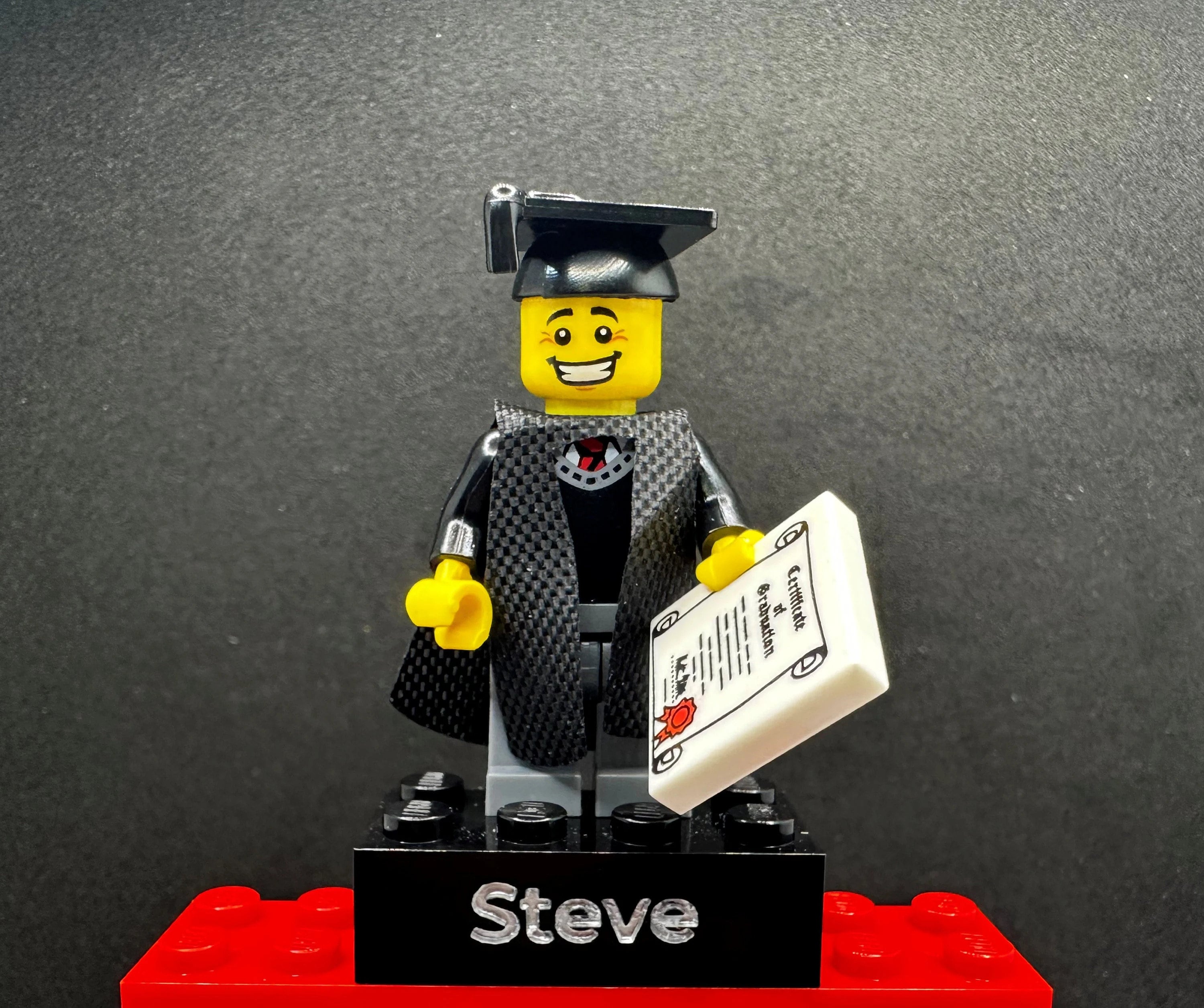 Personalized Graduation Building Block Minifigure