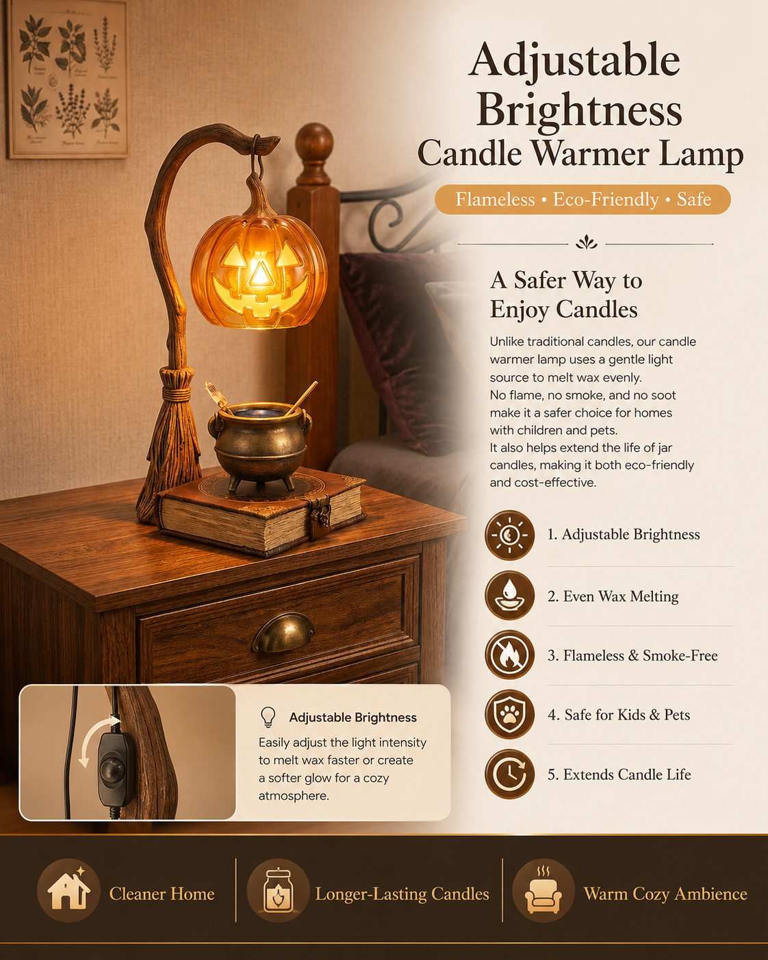 Halloween Candle Warmer Lamp