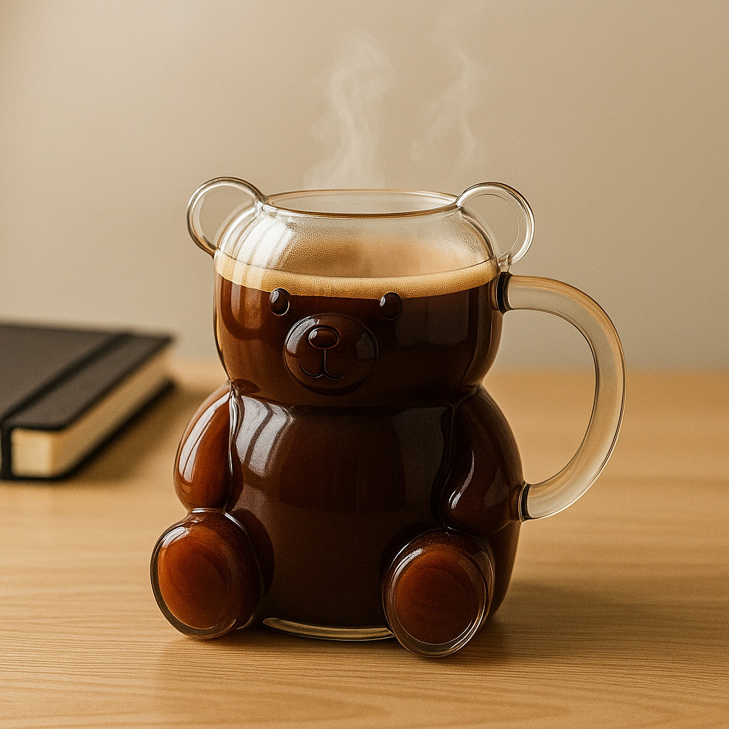 Bear Hug Glass Mug