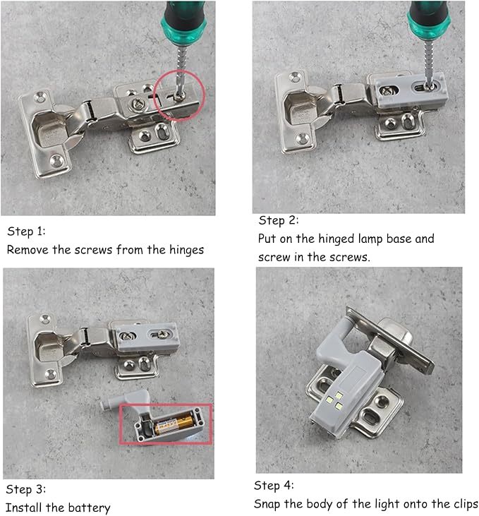 LED Cabinet Hinge Lights – Automatic Door-Activated Cabinet Lighting