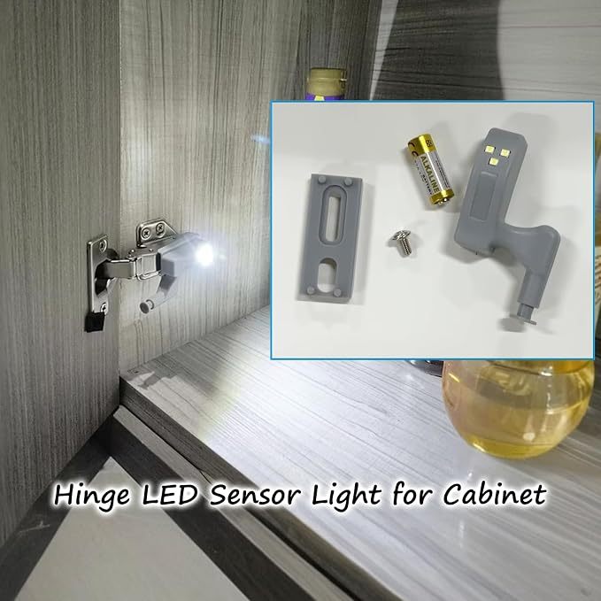 LED Cabinet Hinge Lights – Automatic Door-Activated Cabinet Lighting