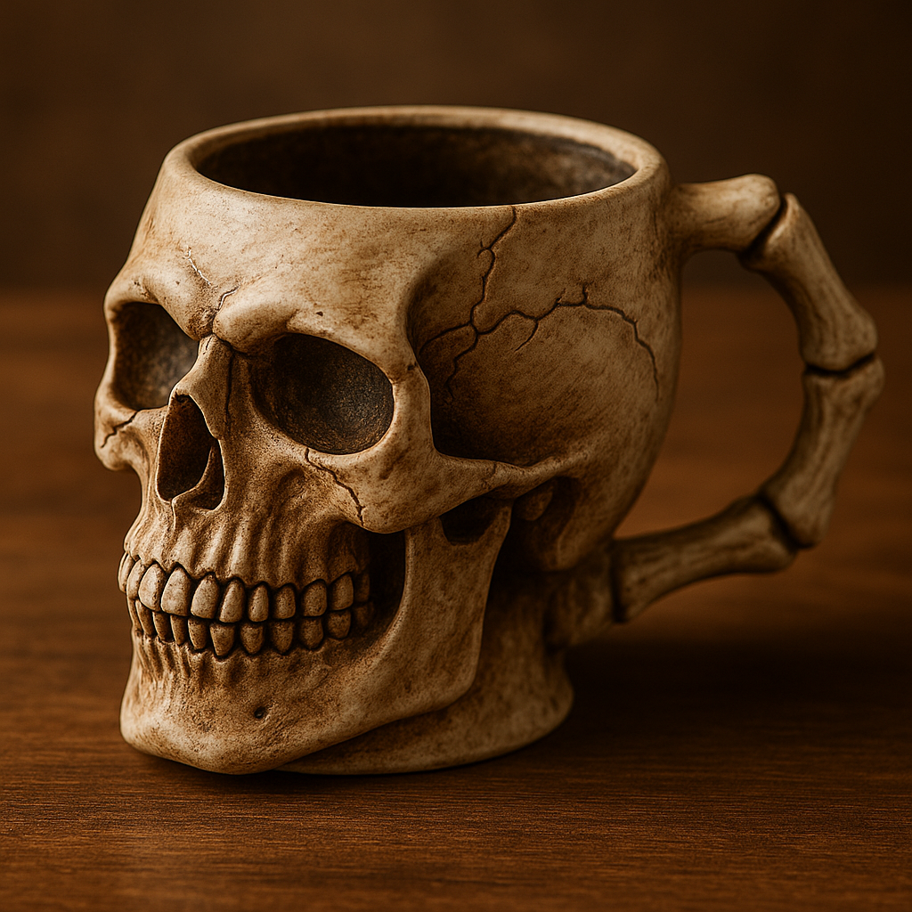 Skull-Shaped Coffee Mug