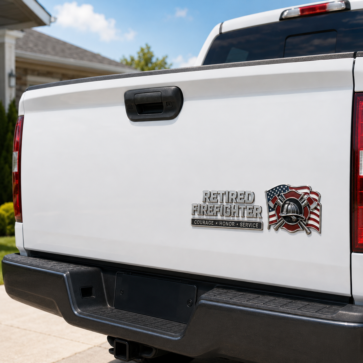 Retired Firefighter Tailgate Emblem 