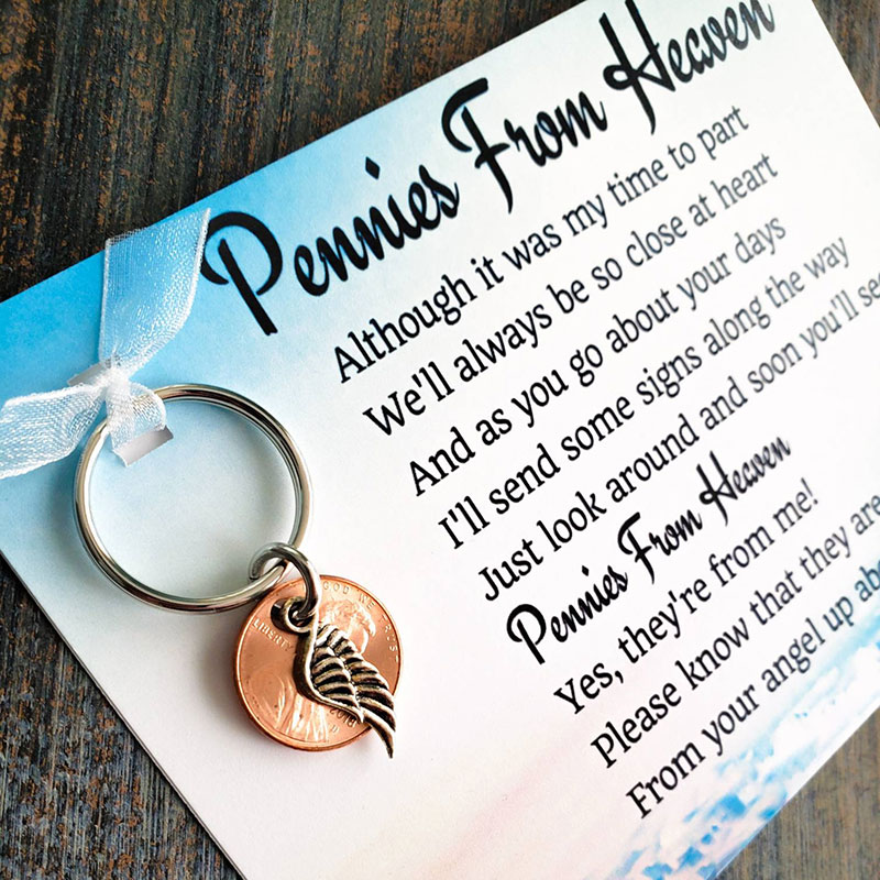 Pennies From Heaven Keychain Gift