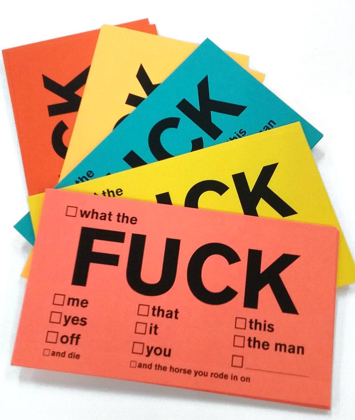 F Bomb Curse Cards, Set of 25